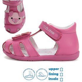 D.D.Step Malacos pink zártorrú kislány szandál