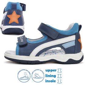 D.D.Step Csillagos kék kisfiú szandál