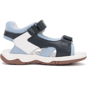 D.D.Step Csillagos kék-barna kisfiú szandál