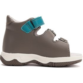 D.D.Step Rókás cappuccino-türkiz kisfiú szandál