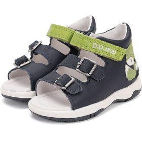 D.D.Step Rókás éjkék-zöld kisfiú szandál