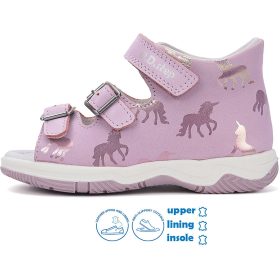 D.D.Step Unikornis lila kislány szandál