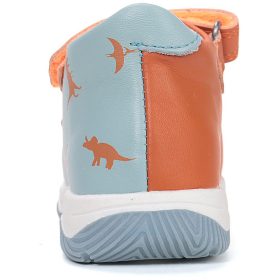 D.D.Step Dínós égkék-narancs kisfiú szandál