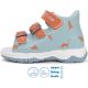 D.D.Step Dínós égkék-narancs kisfiú szandál