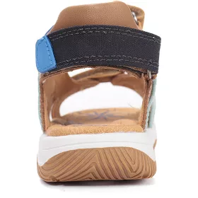 D.D.Step Barna-türkiz fiú szandál