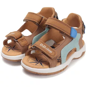 D.D.Step Barna-türkiz fiú szandál