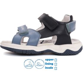 D.D.Step Acélkék-éjkék fiú szandál