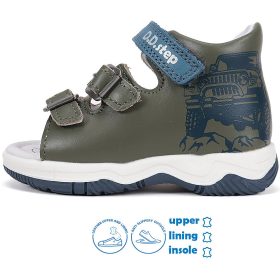 D.D.Step Terepjárós kheki kisfiú szandál 