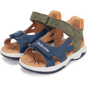 D.D.Step Kheki-sötétkék fiú szandál