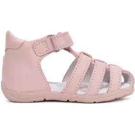 D.D.Step Virágos rózsaszín zártorrú kislány szandál