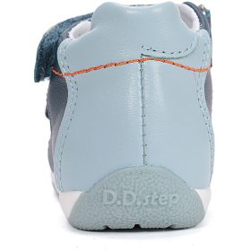 D.D.Step Éjkék-világoskék zártorrú kisfiú szandál