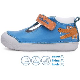 D.D.Step Első lépés Krokodilos kék baba félcipő