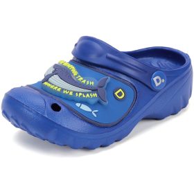 D.D.Step Bálnás kék LED fényű kisfiú papucs
