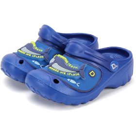 D.D.Step Bálnás kék LED fényű kisfiú papucs