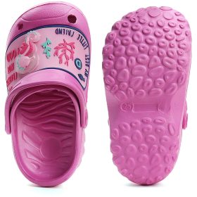 D.D.Step Csikóhalas rózsaszín LED fényű kislány papucs
