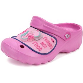 D.D.Step Csikóhalas rózsaszín LED fényű kislány papucs