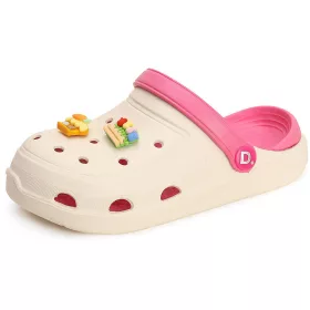 D.D.Step Happy Farm ekrü kislány papucs