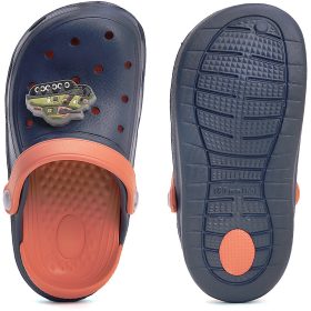 D.D.Step Tankos sötétkék LED fényű kisfiú papucs