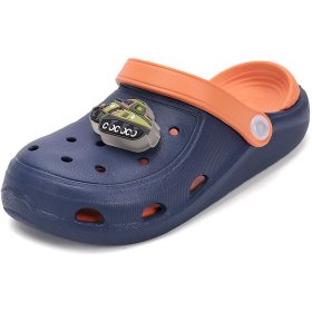 D.D.Step Tankos sötétkék LED fényű kisfiú papucs