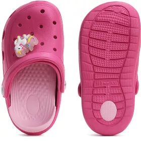 D.D.Step Unikornis pink LED fényű kislány papucs