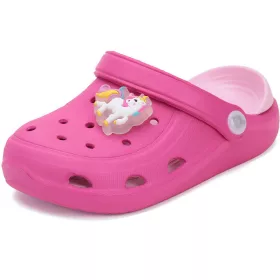 D.D.Step Unikornis pink LED fényű kislány papucs