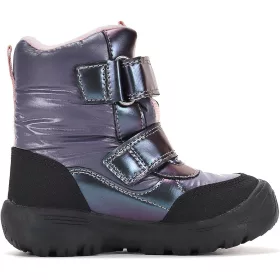 D.D.Step Lila-fekete bélelt Aqua Tex kislány bakancs