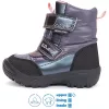 D.D.Step Lila-fekete bélelt Aqua Tex kislány bakancs
