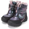 D.D.Step Lila-fekete bélelt Aqua Tex kislány bakancs