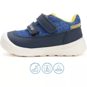 D.D.Step Kontrolleres sötétkék Aqua Tex kisfiú cipő