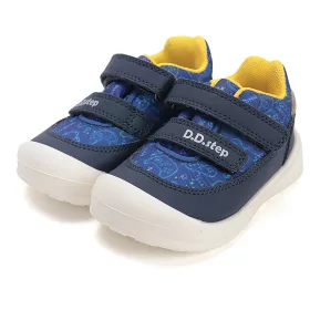 D.D.Step Kontrolleres sötétkék Aqua Tex kisfiú cipő