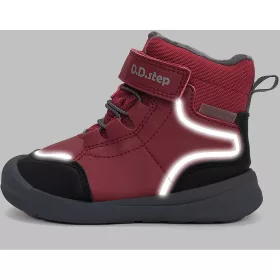D.D.Step Bordó-fekete Aqua Tex kislány cipő