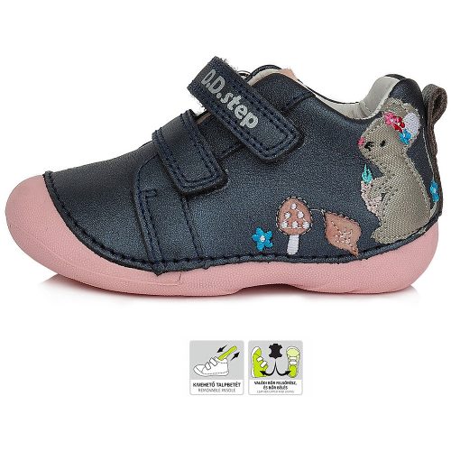 D.D.Step Egeres sötétkék baba cipő
