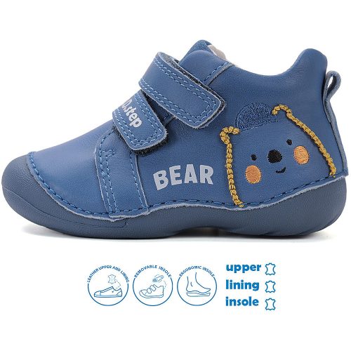 D.D.Step Első lépés Macis kék baba cipő