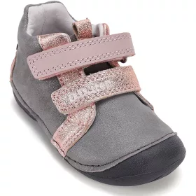 D.D.Step Első lépés Pingvines szürke-rosegold baba cipő