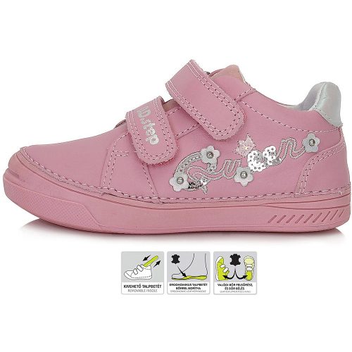 D.D.Step Queen rózsaszín kislány cipő
