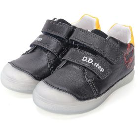 D.D.Step Focis fekete-sárga kisfiú cipő