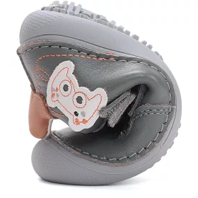 D.D.Step Barefoot Kontrolleres szürke kisfiú cipő