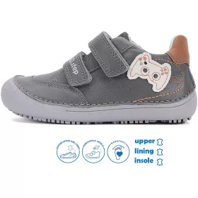 D.D.Step Barefoot Kontrolleres szürke kisfiú cipő