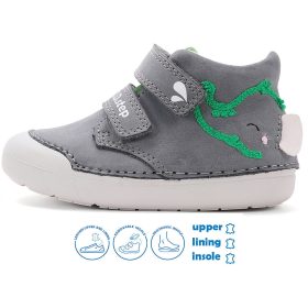 D.D.Step Első lépés Elefántos szürke baba cipő