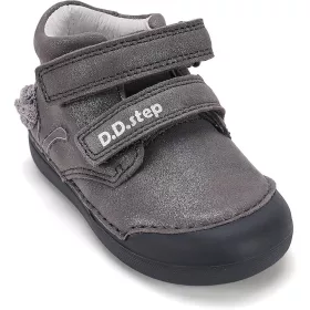 D.D.Step Első lépés Cicás grafit baba cipő