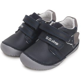 D.D.Step Barefoot Elefántos éjkék baba cipő