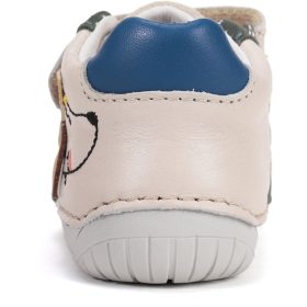 D.D.Step Barefoot Kutyás bézs baba cipő