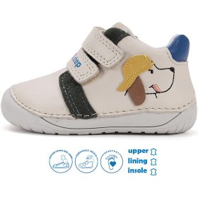 D.D.Step Barefoot Kutyás bézs baba cipő