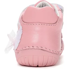 D.D.Step Barefoot Hattyús rózsaszín baba cipő