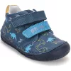 D.D.Step Barefoot Dínós sötétkék baba cipő