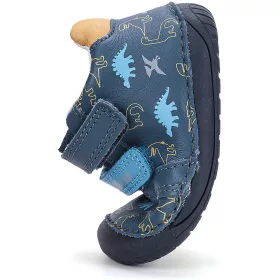 D.D.Step Barefoot Dínós sötétkék baba cipő