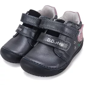 D.D.Step Barefoot Baglyos éjkék baba cipő