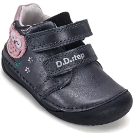 D.D.Step Barefoot Baglyos éjkék baba cipő