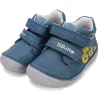 D.D.Step Barefoot Traktoros acélkék baba cipő