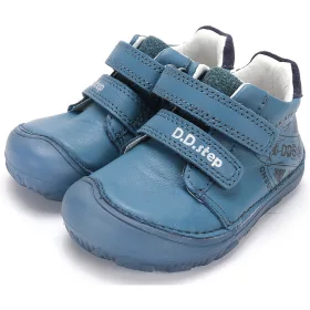   D.D.Step Barefoot Gördeszkás kék fluoreszkáló kisfiú cipő